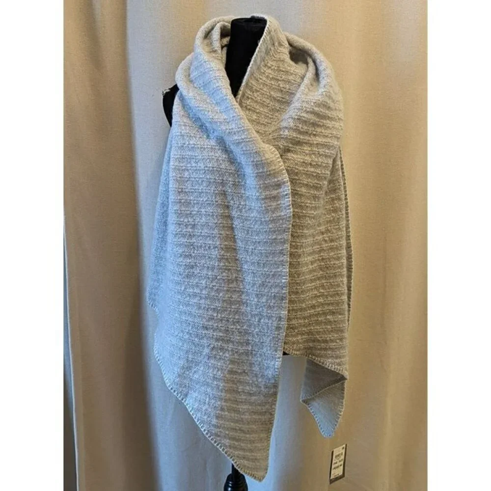 On 34th Women Grey Convertible Wrap Scarf Oversized 22